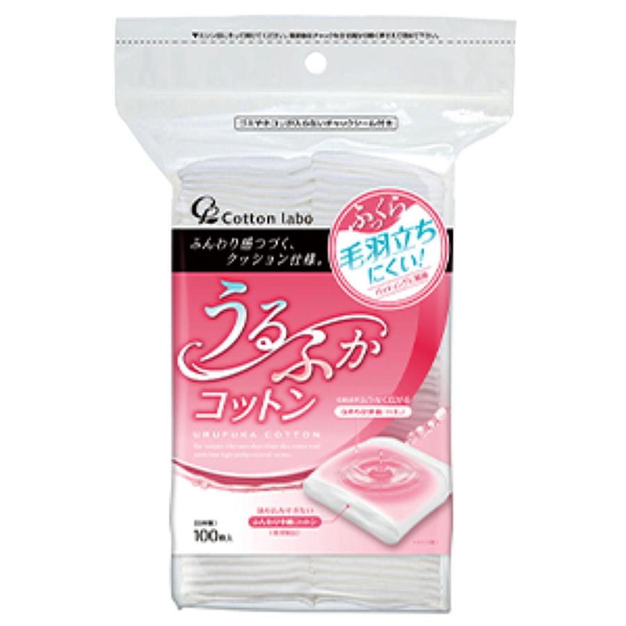 Cotton Labo（コットン・ラボ） うるふかコットンパフ(100枚入