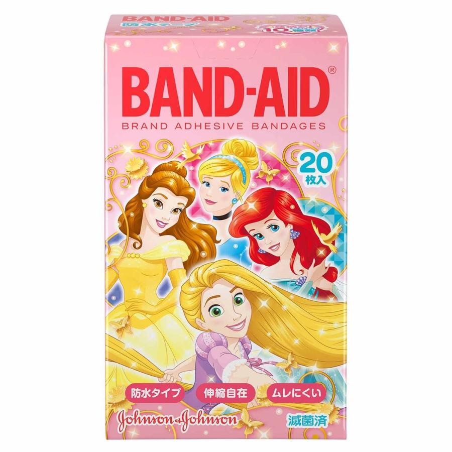 BANDーAID（バンドエイド） 救急絆創膏 ディズニープリンセス 20枚入