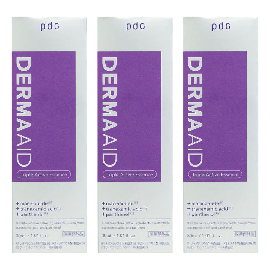 pdc ダーマエイド トリプルアクティブエッセンス 30mL×3個セット 医薬 