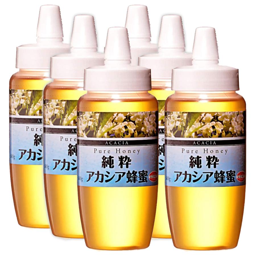 正栄 純粋アカシア蜂蜜 500g 新規購入 ×6本セット ポリ ブランド品