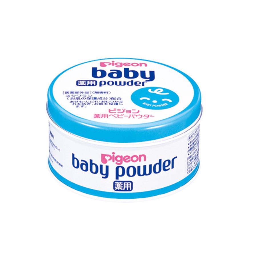 ピジョン ベビーパウダー 無料 薬用 150g ブルー缶