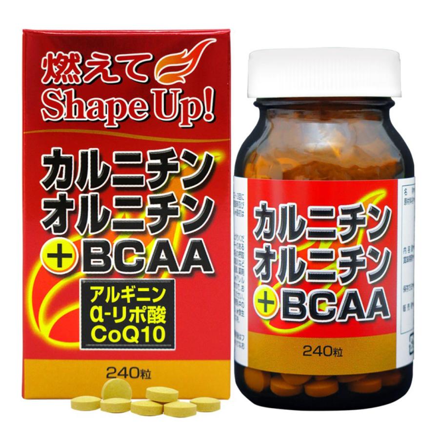 ユウキ製薬 カルニチンオルニチン+BCAA 240粒×3個セット : くすりの 