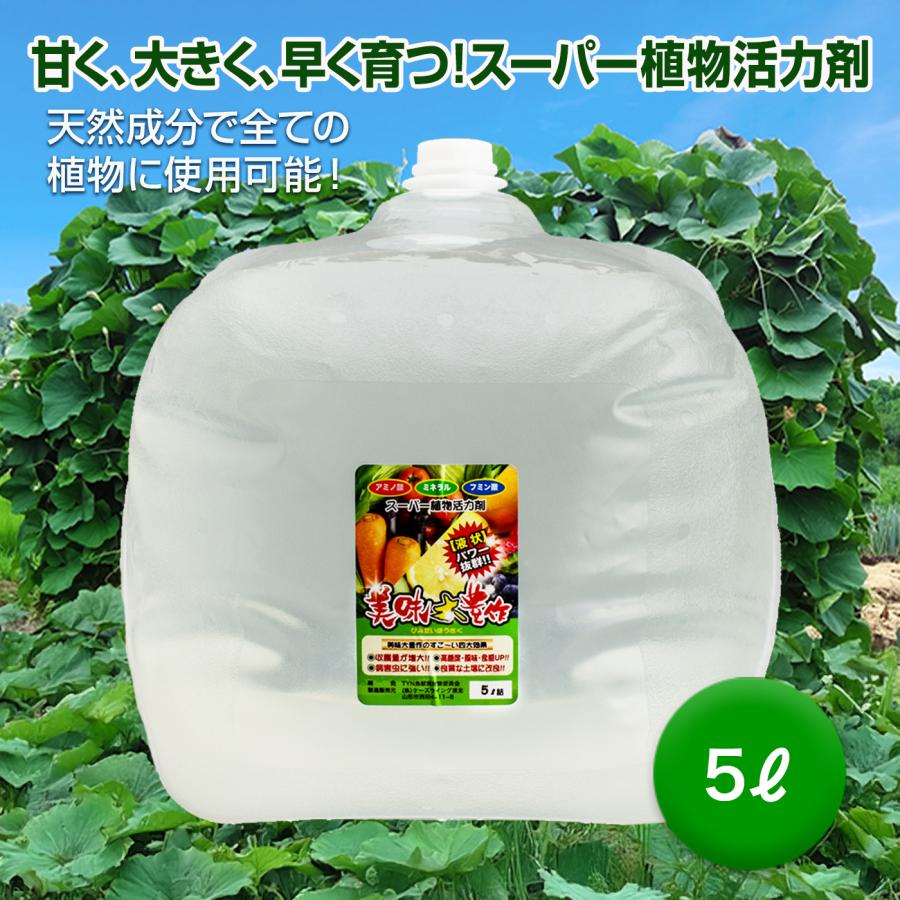 植物活力剤 美味大豊作GT-S 5リットル 肥料 野菜 園芸 果樹 土壌改良剤