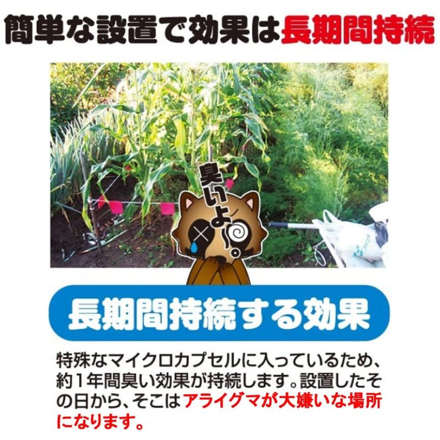 アライグマ撃退 忌避剤 撃退アライグマ激臭シート 3個入 激辛臭