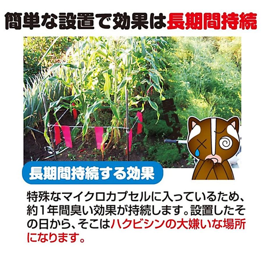 撃退ハクビシン屋外用 3個入 ハクビシン対策 激辛臭が約2倍の強力