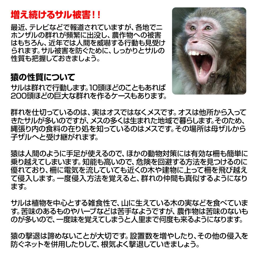 猿 撃退 忌避剤 撃退サル激臭シート 3個入 激辛臭が約２倍の強力タイプ！ 猿よけ 猿 撃退 猿 駆除 猿対策 猿よけ ポイント利用 |  | 05