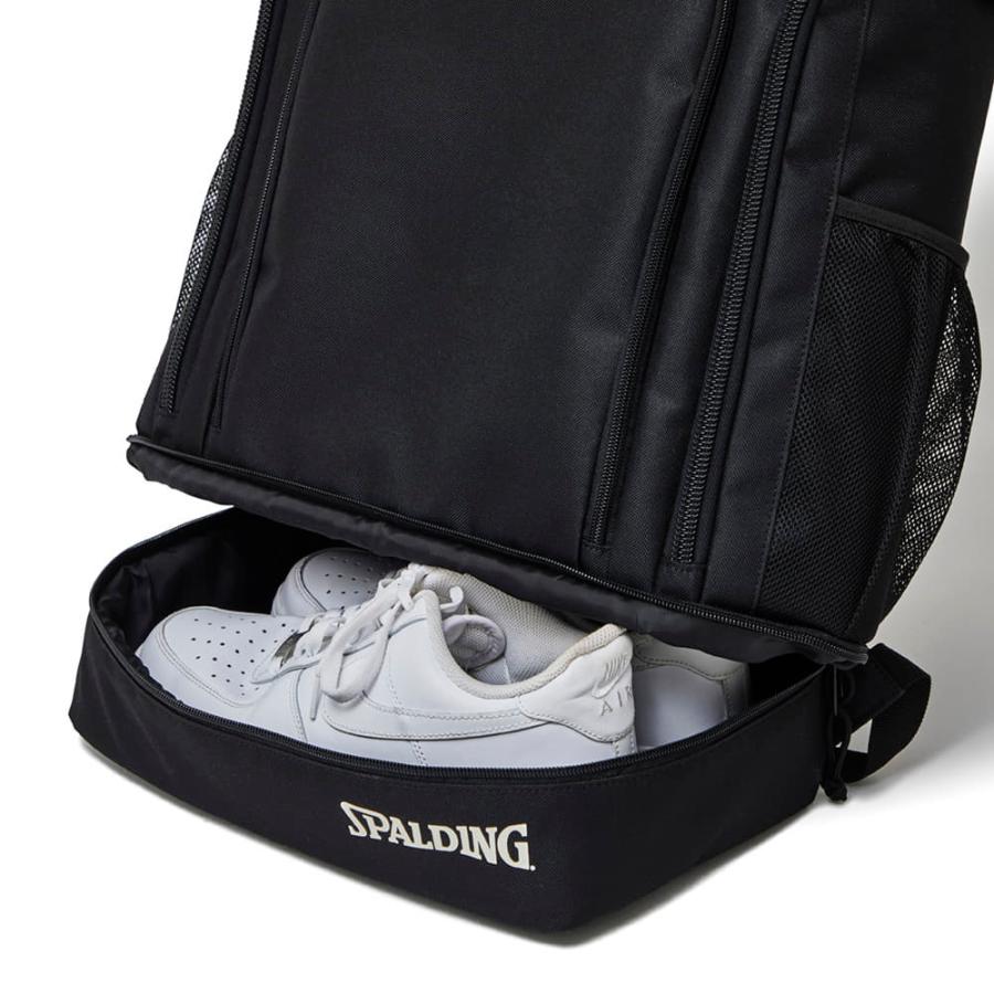 スポルディング　リュック　バックパック　バスケ　スポーツ　大容量 SPALDING クルーボックス40 ブラック×ホワイト 50-027BW