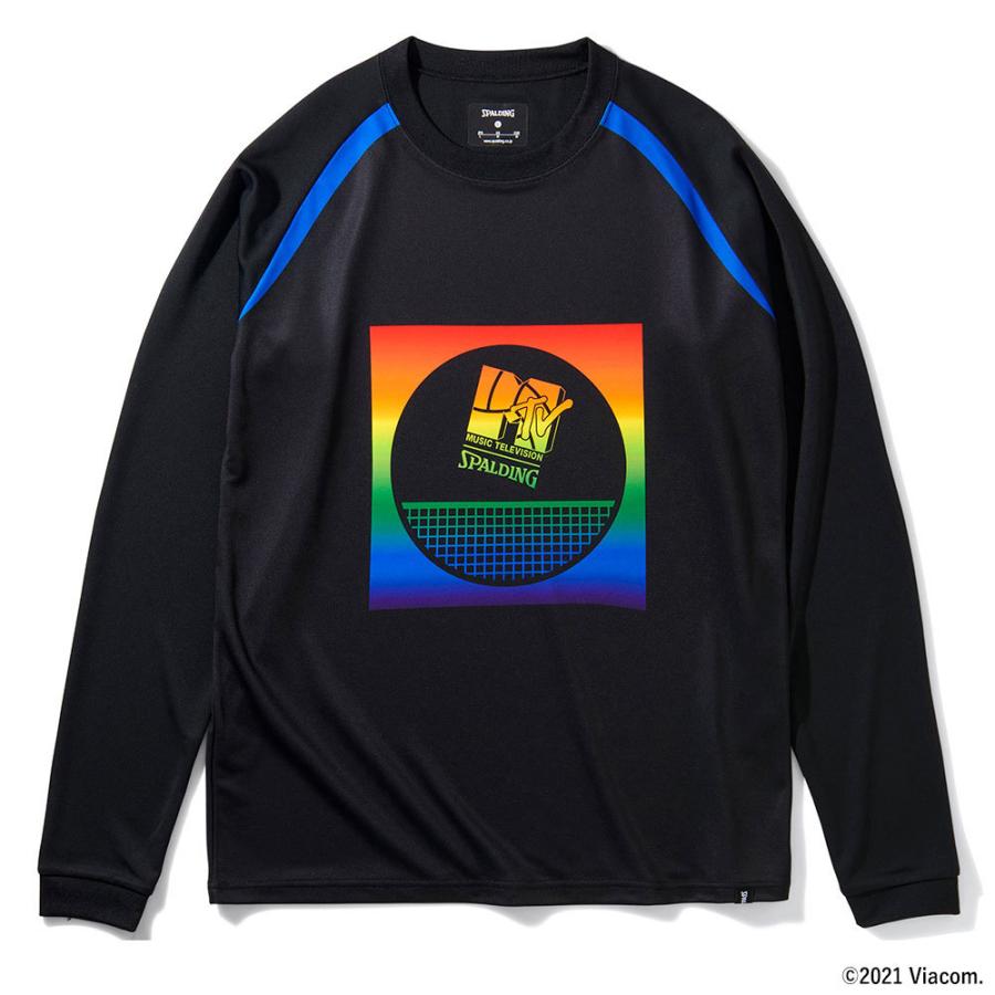 SPALDING バレーボール ロングスリーブTシャツ MTVレインボー 