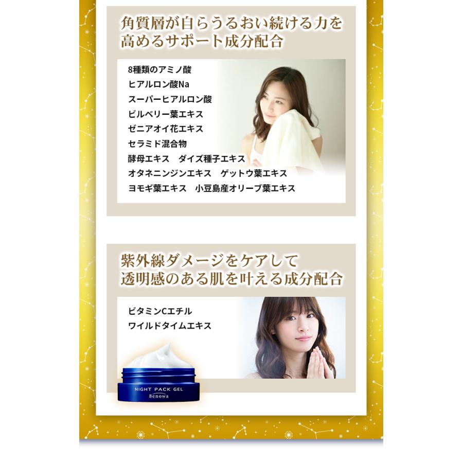 Benowa（ビノワ） コスメ パーフェクト ナイトパックジェル 30g