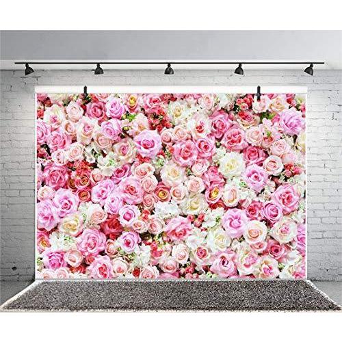 大人の上質 Qinunipoto 背景布 花の背景 白い花 赤い花 ピンクの花 ロマンチックな背景 2 7m X 1 8m 背景紙 写真背景布 写真 撮影用 布 背景布 バックペーパー Www We Job Com