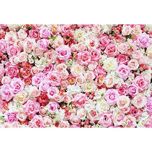 大人の上質 Qinunipoto 背景布 花の背景 白い花 赤い花 ピンクの花 ロマンチックな背景 2 7m X 1 8m 背景紙 写真背景布 写真 撮影用 布 背景布 バックペーパー Www We Job Com