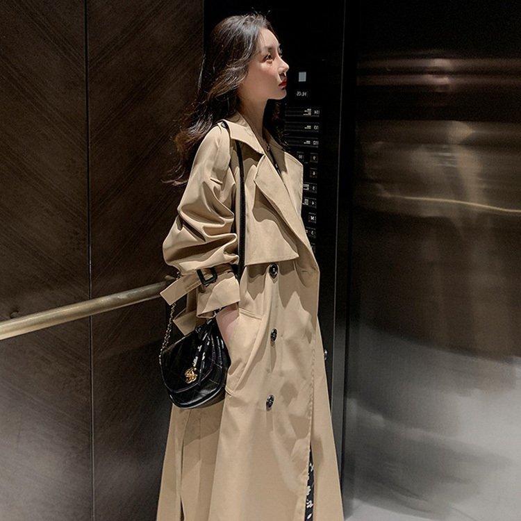 最新 服 メンズファッション スプリング トレンチコート 韓国 春コート ロング 黒 アウター