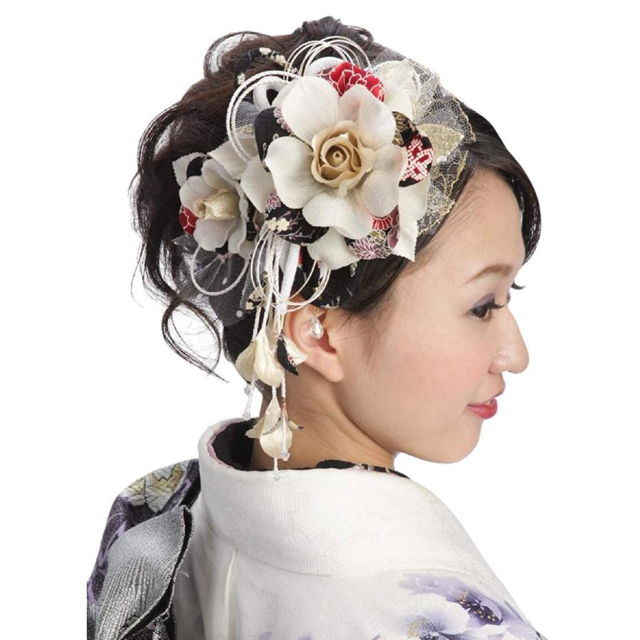 花髪飾り かんざしセット 白 オフホワイト 成人式 振袖 卒業式 袴 着物 和装 簪 髪型 Tdaオンラインショップ 通販 Yahoo ショッピング