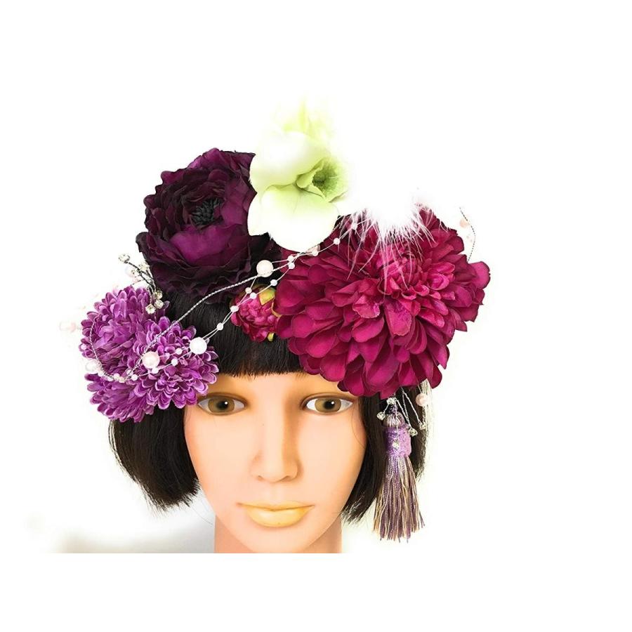 無料配達 大輪ダリア 豪華10点セット花かんざし 着物浴衣髪飾りヘア飾り 和装小物 ヘアピン 結婚式成人式卒業式七五三発表会 羽 パール ヘアアクセサ かんざし 髪飾り Oliviacare Com