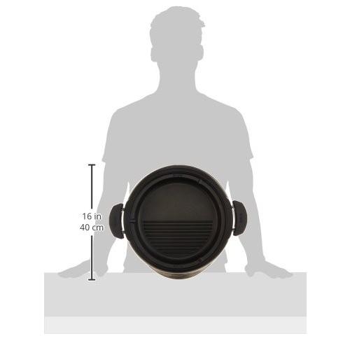 タイガー グリル鍋 3.7L プレート 2枚 タイプ 深鍋 焼肉 プレート 蒸し台 蓋 付き ブラウン CQG-B200-T プレート タイガー グリル鍋 7L 2枚 タイプ 深鍋 焼肉 蒸し台 付き ブラウン CQG B200