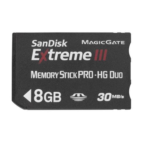 SanDisk ExtremeIII MemoryStick Pro-HG Duo 8GB SDMSHX3-008 激安人気新品 sec 最大15%OFFクーポン 転送速度30MB