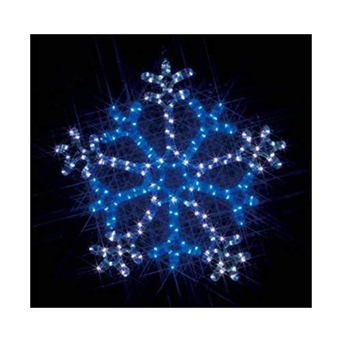ジェフコム　LEDルミネーション　連結タイプ　白×青　LEDモチーフ　SJ-C103WB-N　2色点滅　雪の結晶