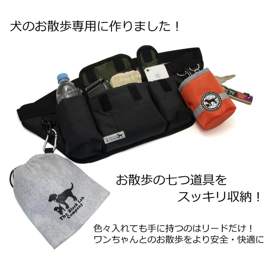 ザ ブラックラブカンパニー お散歩 ウエストバッグ ブラック レッドステッチ お散歩バッグ 犬グッズ専門店 オリジナル 国産 手作り Tdaオンラインショップ 通販 Yahoo ショッピング