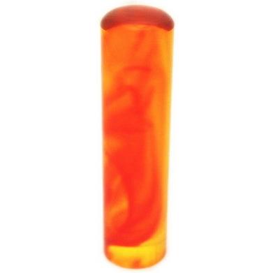 印鑑 はんこ 琥珀 15mm 実印 ケースなし