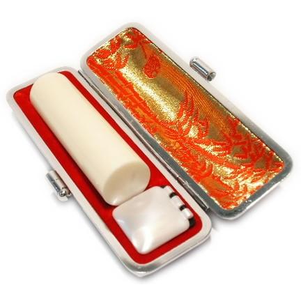 印鑑 はんこ 河馬 カバ 16.5mm 実印 ケースなし 旧字 ローマ字 カタカナ 外国人 作成