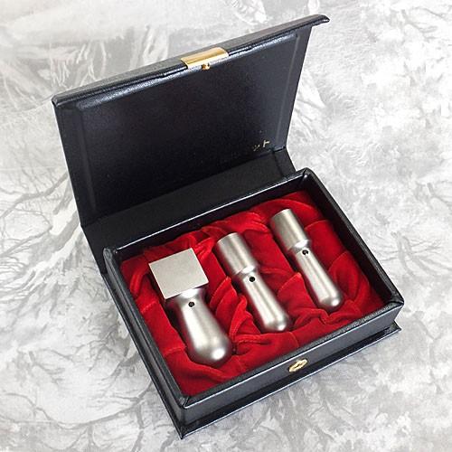 法人印鑑3本 セット ケース付 チタン 代表者印 18mm 天丸 と角印24mm 天丸 KK-BOX ケース付き 会社設立 セット 会社印 会社 実印 など