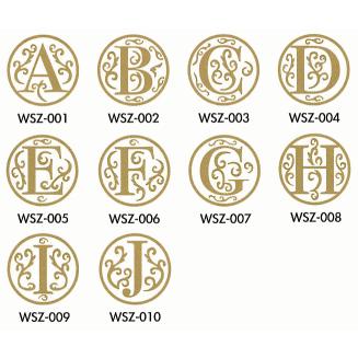 封蝋印 シーリングワックススタンプ Ａ~Ｊ アルファベットシリーズ １０種類から選択可能 パーソナルシール 封書 ラッピング スクラップブッキングに｜benrikobo｜02
