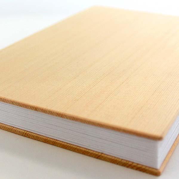 御朱印帳 木製 木曽ひのき 国産 柾目 大判 ヒノキ サイズ W120mm
