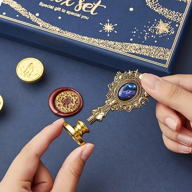 封蝋器 ｜WAX JACK シーリングワックススタンド 封蝋印 シーリングワックス セット ( ワックスペレットボトル 2本