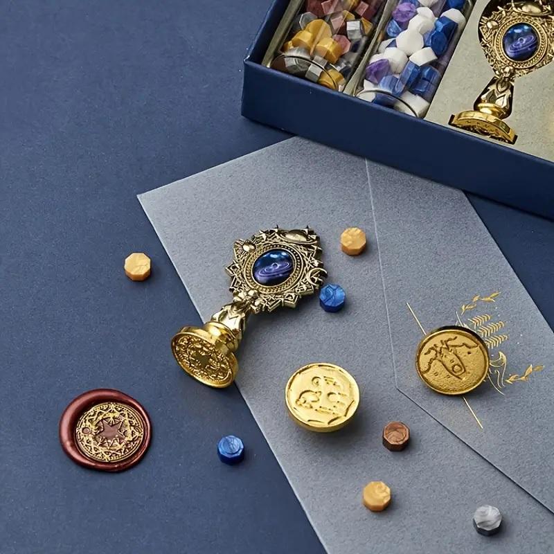 封蝋印 シーリングワックス セット ( ワックスペレットボトル 2本