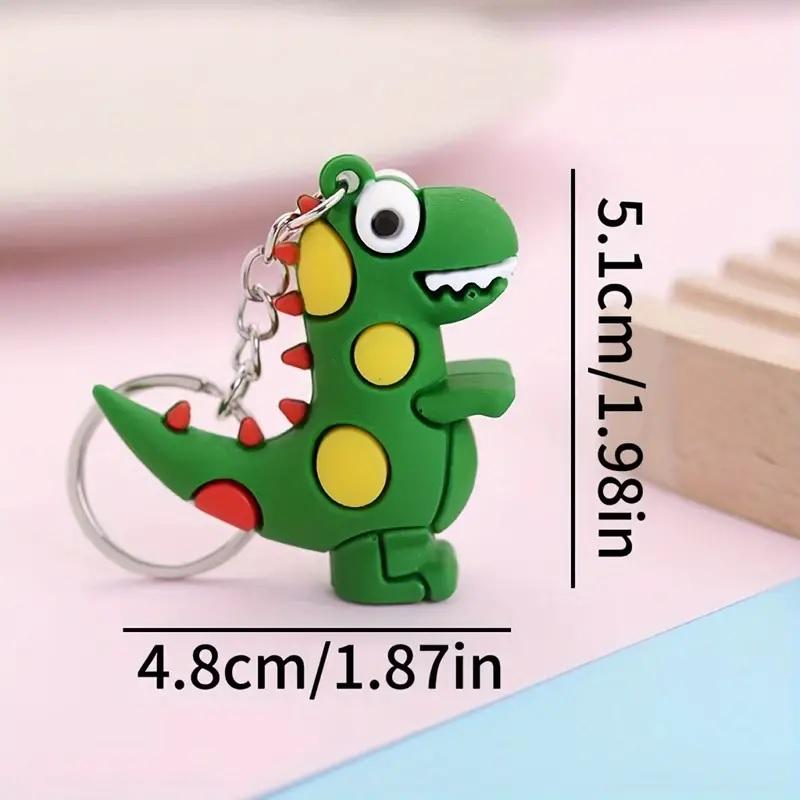 即日発送 幼稚園 カバン 恐竜 名入れ キーホルダー PVC 目印 名前 タグ