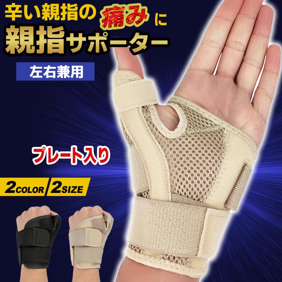 親指サポーター 腱鞘炎 付け根が痛い バネ指 医療用 突き指 捻挫 CM