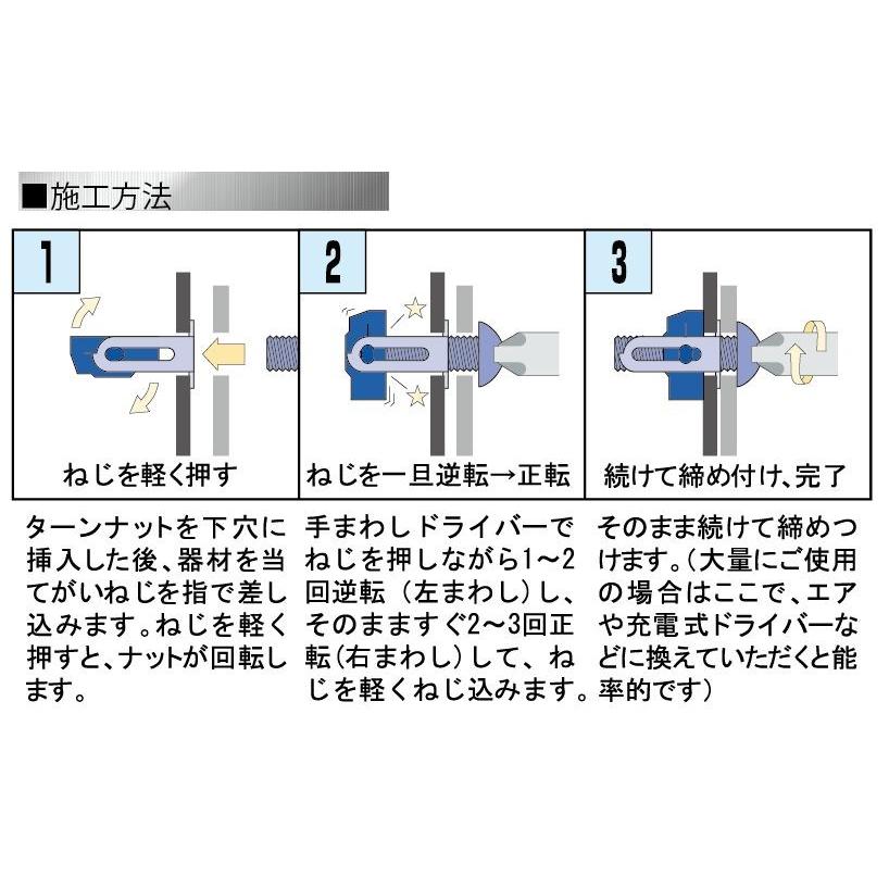 金属薄鋼板用ターンナットTN-4(0.5〜3mm厚用) (10個)|benrimon|04
