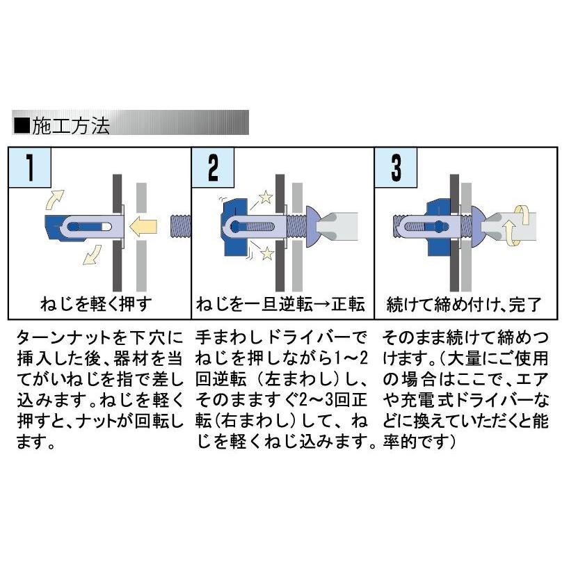 金属薄鋼板用ターンナットTN-6（０．５〜３ｍｍ厚用）　（10個）｜benrimon｜04