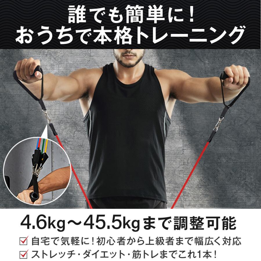 チューブ トレーニング 筋トレ 筋トレゴム トレーニングチューブ ゴム