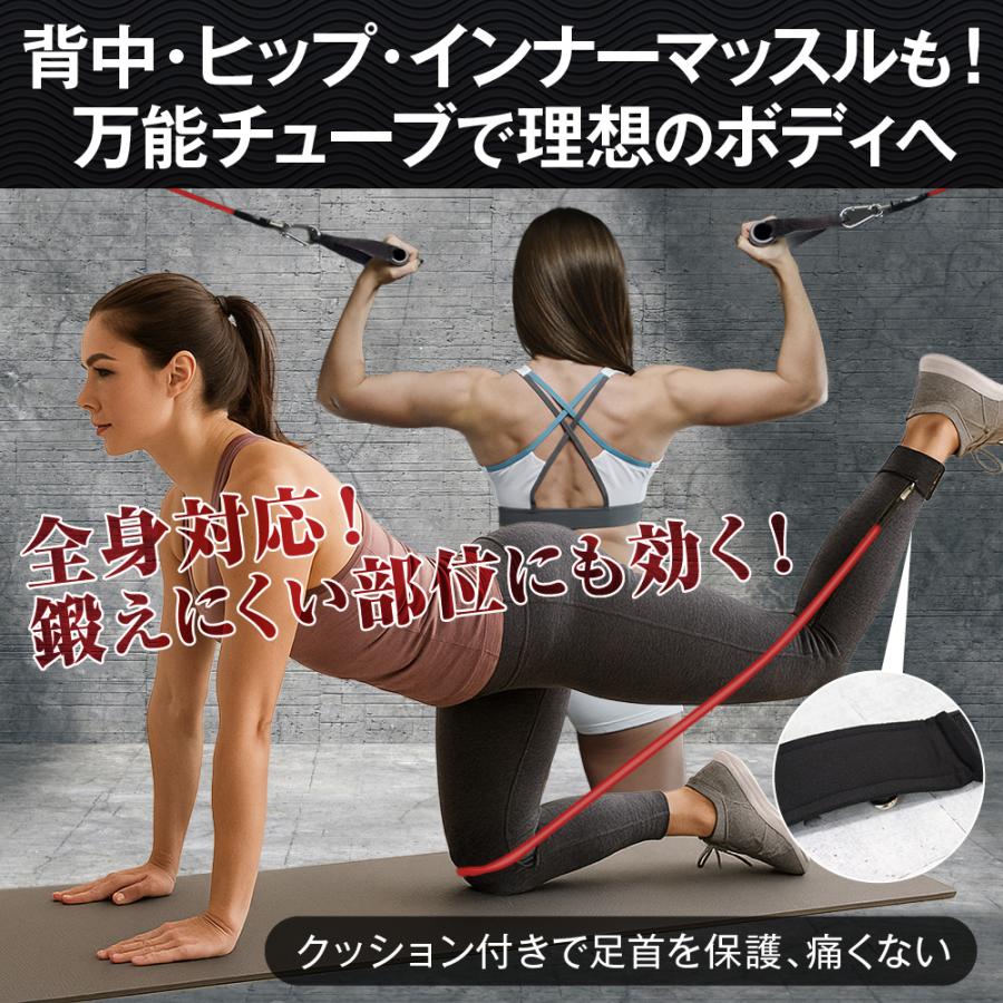 チューブ トレーニング 筋トレ 筋トレゴム トレーニングチューブ ゴム