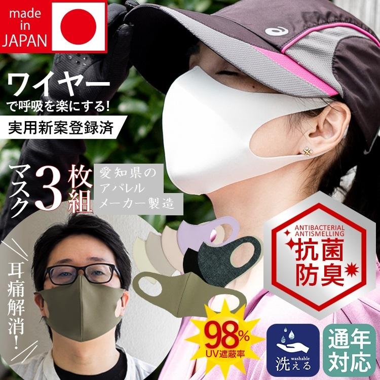 日本製 秋冬用マスク 二重マスクにも使える おしゃれマスク 男女兼用 大人用 洗える超立マスク 3枚組 ワイヤー付きでペコペコしない 変異ウイルス対策 T Msk Aw 暮らしの便利館 通販 Yahoo ショッピング
