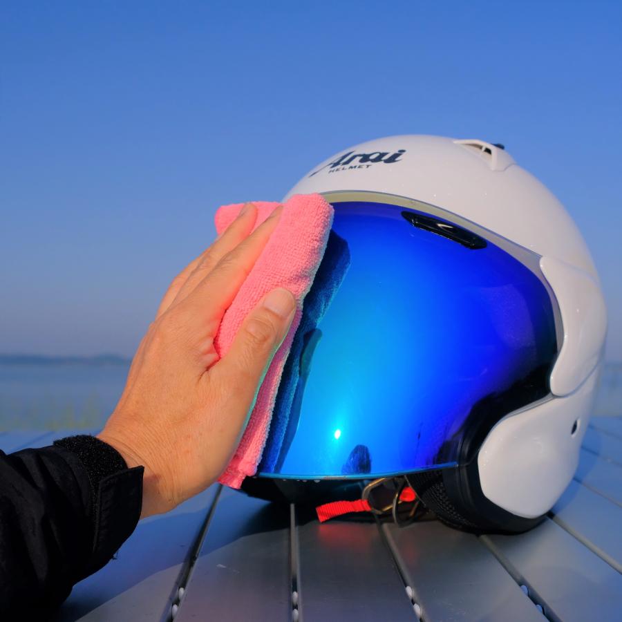 バイクヘルメット3点+スプレーコーティング剤 バイク用撥水コーティング剤 外装＆ヘルメット＆フェイスシールド用