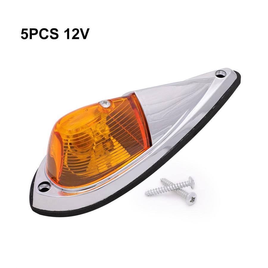 トラック suv ローラーカラバ トレーラー 用 ラバーキャブ ルーフトップ マーカー ランニングライト 5個 12v 24v|benryshop|07