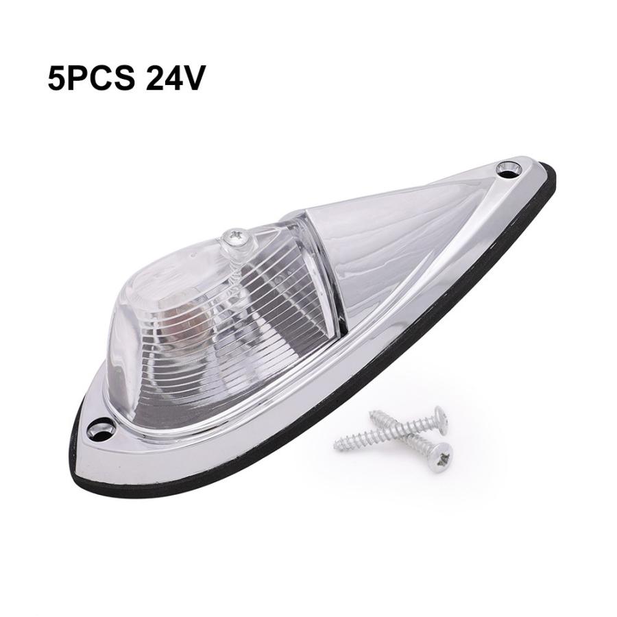 トラック suv ローラーカラバ トレーラー 用 ラバーキャブ ルーフトップ マーカー ランニングライト 5個 12v 24v|benryshop|08