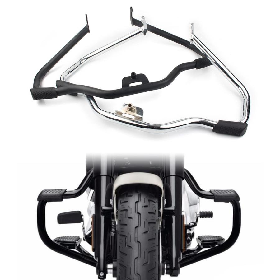 ハーレー fxbrs fxbr fxfbs fxfb flfbs flfb flhcs flhc flsb 2018-2020 2021 用 エンジンガード クラッシュバー