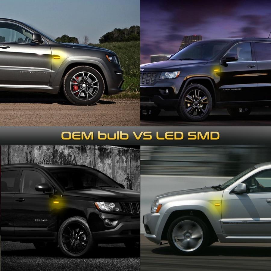 ジープ コンパス mk49 グランドチェロキー リバティ kk パトリオット コマンダー xk 用 ダイナミック led サイドライト ターン