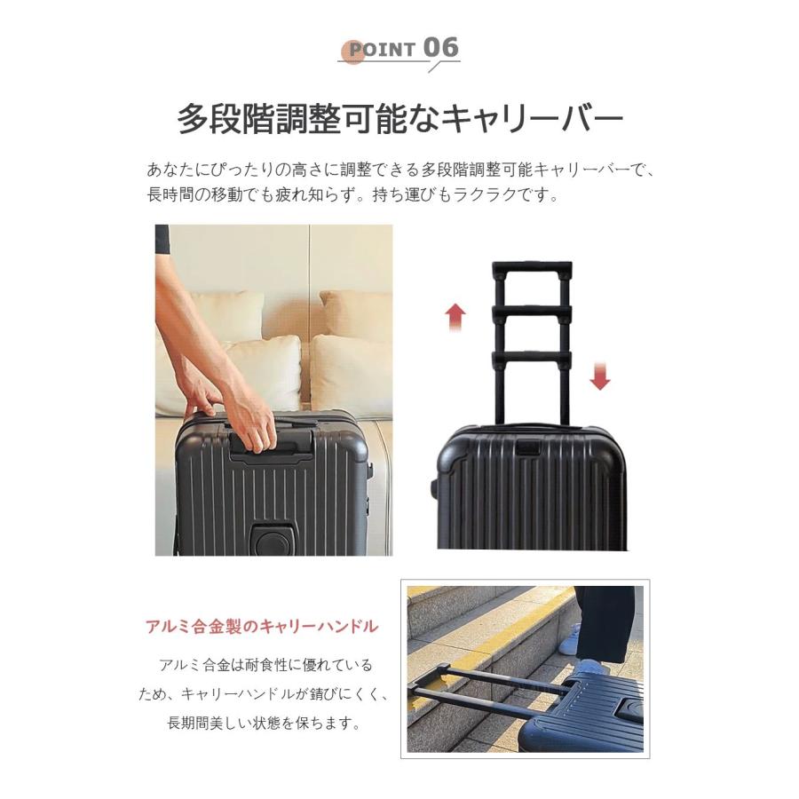 B4U スーツケース 機内持ち込み Sサイズ Mサイズ TSAロック 拡張機能