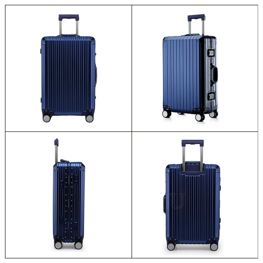 B4U スーツケース アルミ合金ボディ TSAロック搭載 アルミフレーム S