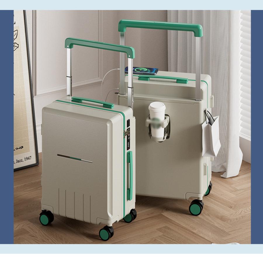 スーツケース M シルバー 58L 耐衝撃 TSA カップホルダー USB 静音 Amazon.co.jp: [one of .] スーツケース キャリーケース Mサイズ 大