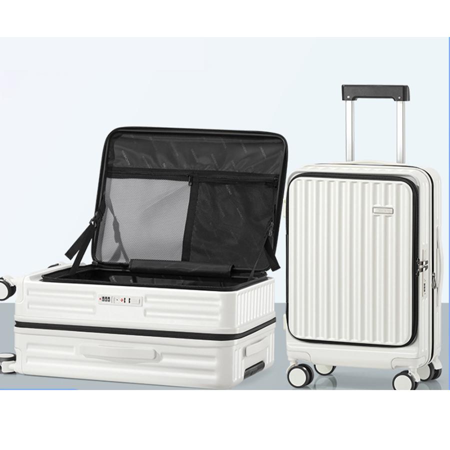 新品キャリーケース　モバイル充電可能　　　各種便利機能付き スーツケース キャリーケース Mサイズ 日本製 拡張機能 超多機能 静音