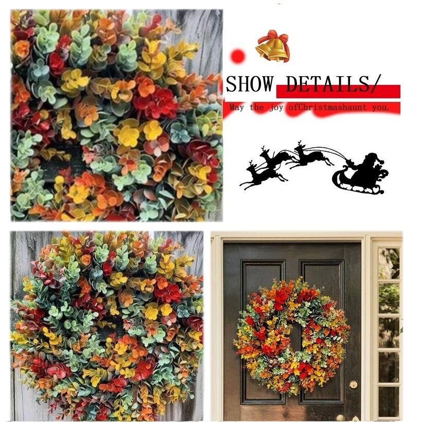 予約販売15%OFF!クリスマス飾り リース 花輪 インテリア 入りドア 35-45cm 装飾 クリスマス 小道具 玄関 玄関飾り 部屋 ドア 飾り 北欧  装飾品 壁掛け |  | 07
