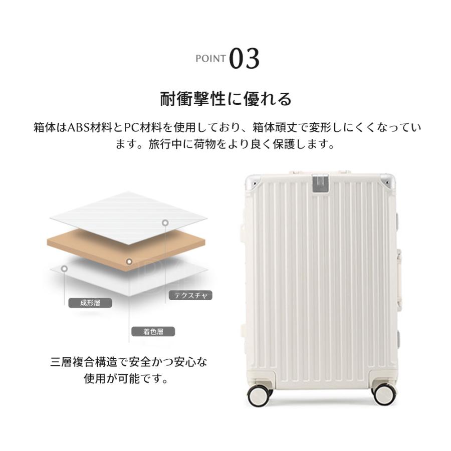 【★数量限定700円OFF♪6/3終了】B4U フレームタイプ スーツケース 機内持ち込み S/Mサイズ USBポート カップホルダー ダイヤル式 静音 軽量 TSA 旅行 大容量の画像