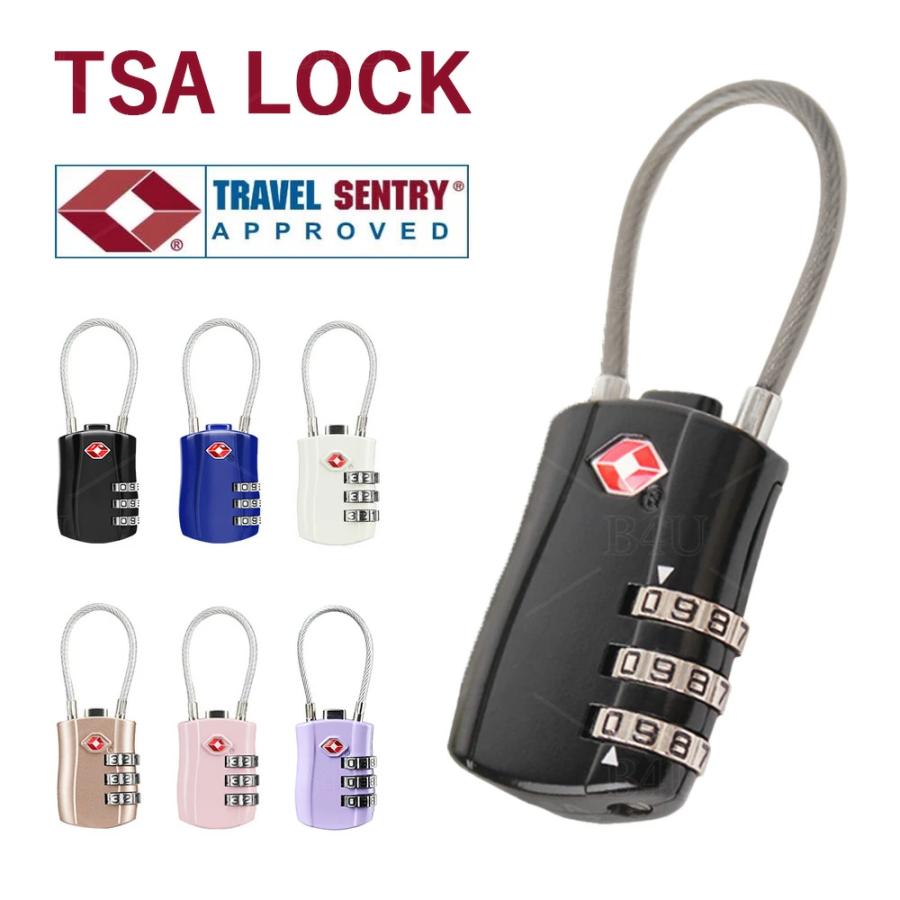 TSA ダイヤル式 ワイヤーロック 南京錠 TSAロック 暗証番号 鍵 バッグ ダイヤル式 ワイヤーロック 盗難防止 スーツケース 海外 旅行 空港 検査 暗証番号 防犯 | 