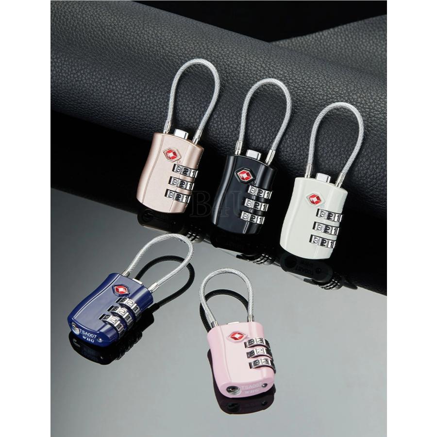 TSA ダイヤル式 ワイヤーロック 南京錠 TSAロック 暗証番号 鍵 バッグ ダイヤル式 ワイヤーロック 盗難防止 スーツケース 海外 旅行 空港 検査 暗証番号 防犯 |  | 06