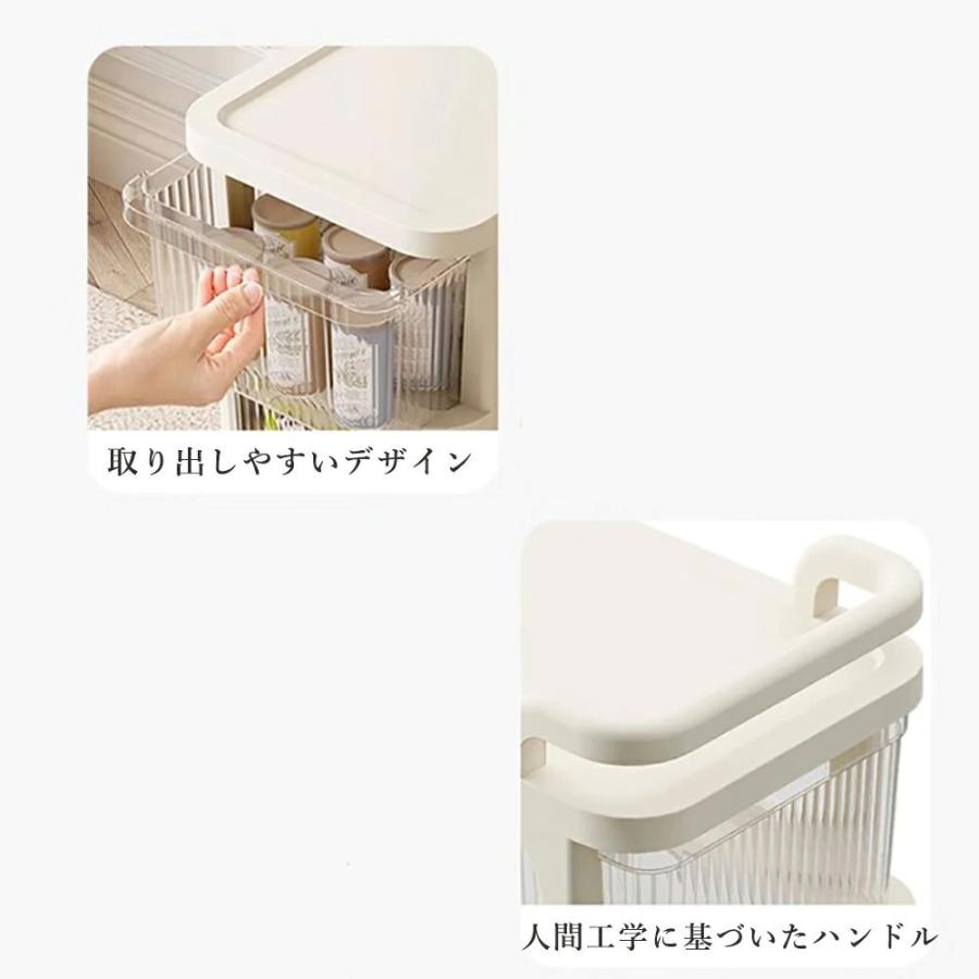 収納ラック ワゴン キッチンワゴン キャスター付き キッチン収納 収納